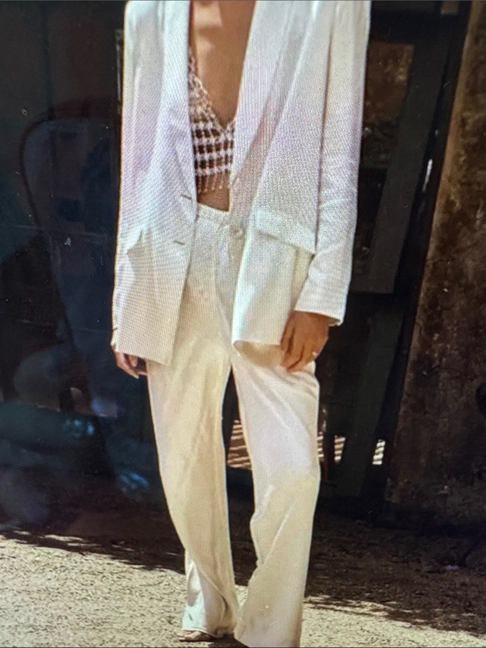 DISSH Pearl Satin Straight Leg Trousers